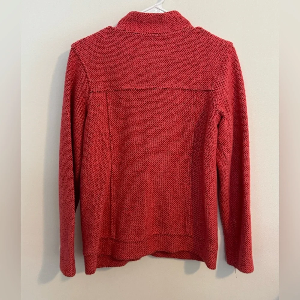 Weird Fish Sontee Full Zip Eco Macaroni Sweatshirt Rosewood - Picture 5 of 9